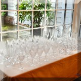 G03. Glass and crystal, including Waterford goblets. 